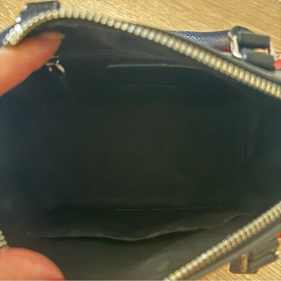 Coach Mini Bennett Satchel Black Leather Floral Boston Bag NWOT Authentic - Picture 11 of 13